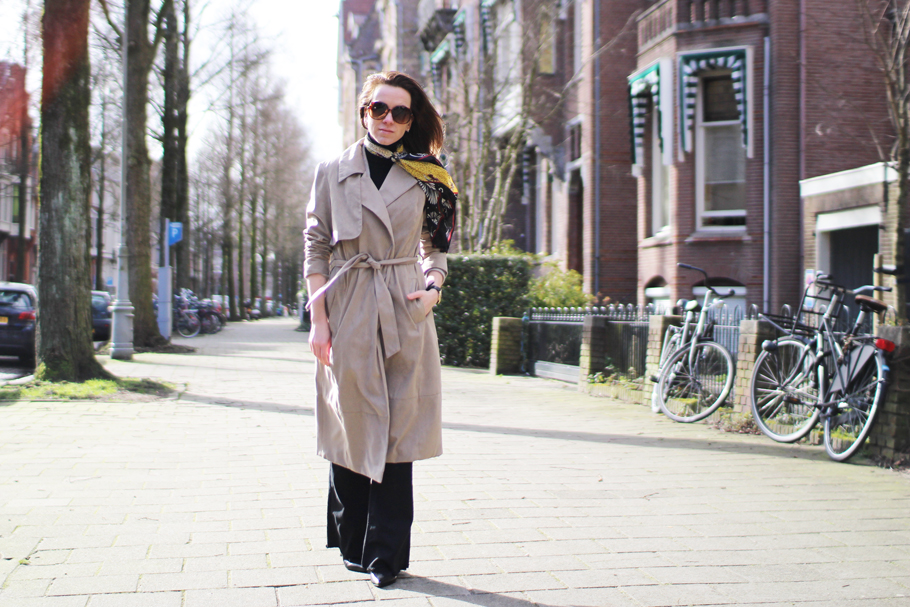 COSTES SUEDE TRENCH